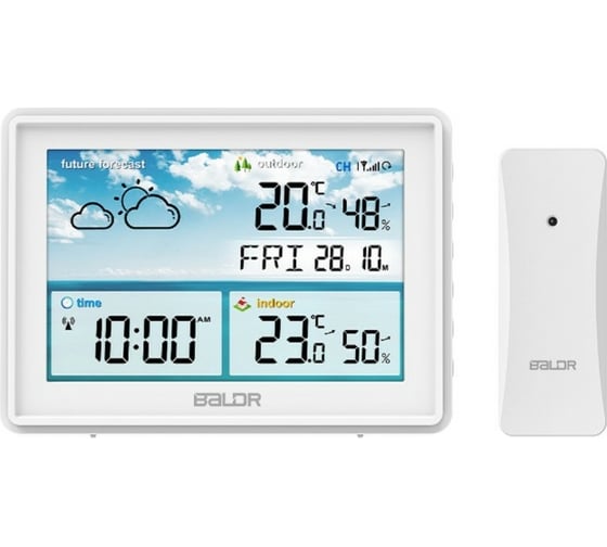 Изображение товара Беспроводная метеостанция BALDR B0359WST2H2R-WHITE