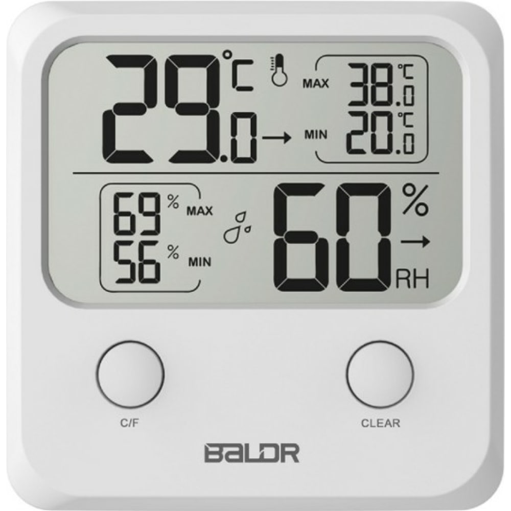 Цифровой термогигрометр BALDR бытовой нагреватель с вентилятором портативный мини настольный нагреватель с вентилятором