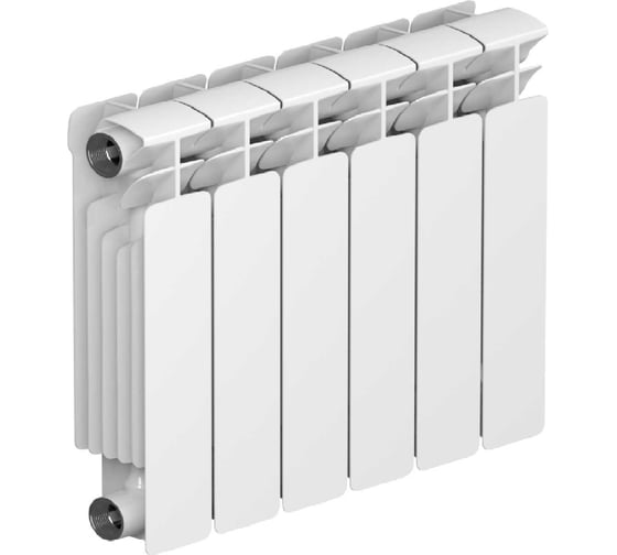 Изображение товара Биметаллический радиатор RIFAR BASE 350 06 секц. бок. R-BA-350-06