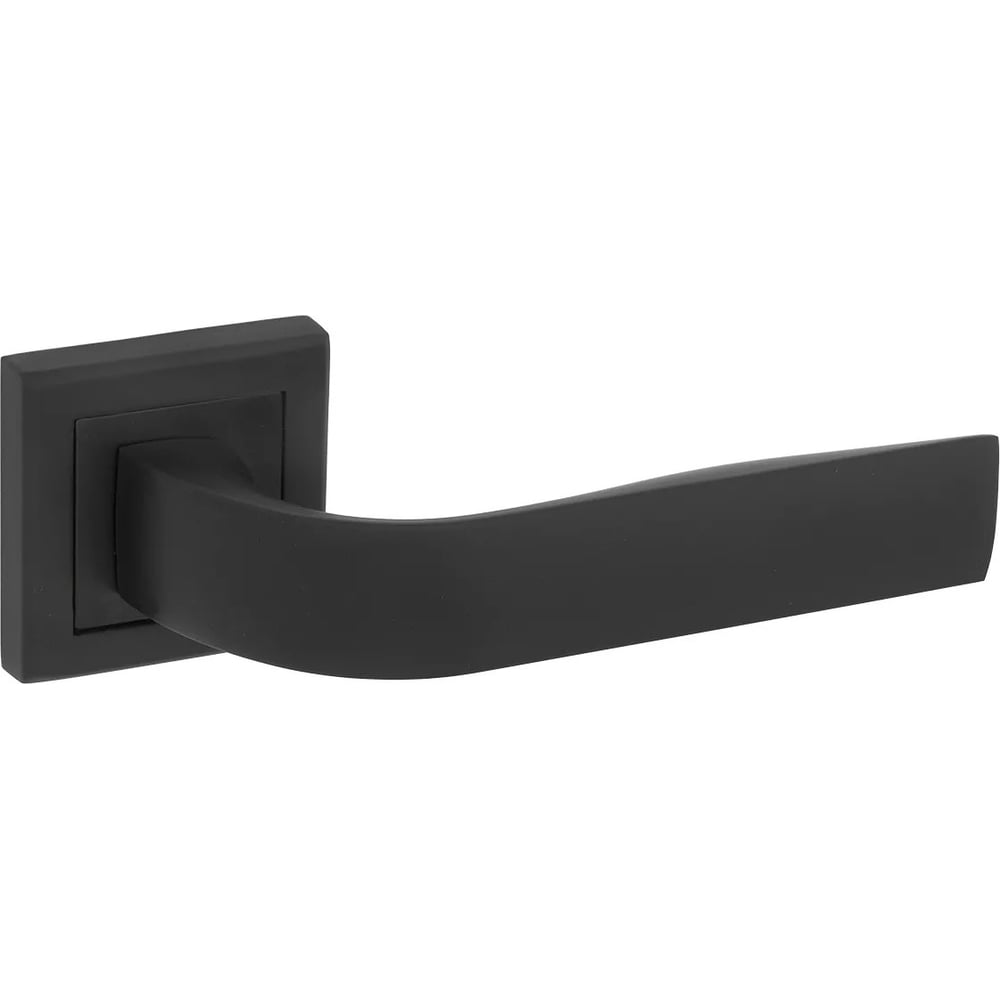 Изображение товара Дверная ручка Palladium Z 202 BP, квадратная, черная, монтаж в сборе