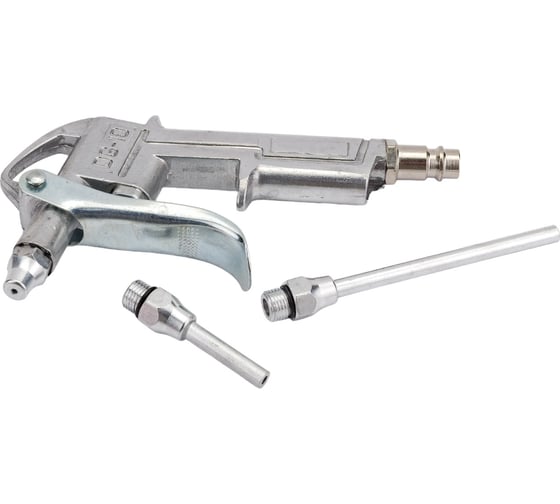 Изображение товара Продувочный металлический пистолет с набором аксессуаров Pegas pneumatic 5109