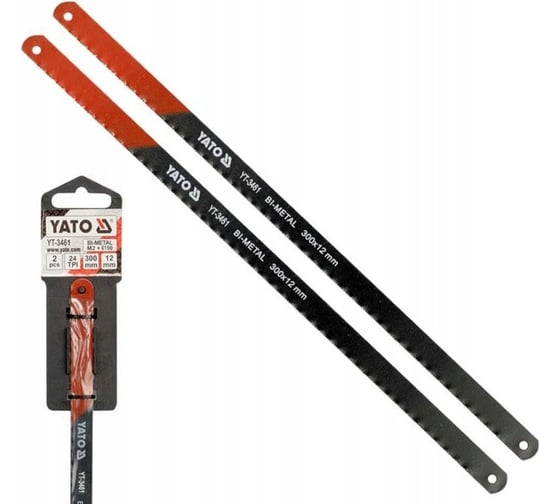 Изображение товара Полотна для ножовки по металлу YATO 300мм 2 шт YT-3461 36033461 092 1