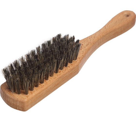 Изображение товара Щетка для одежды YOZHIK 210x36x16 мм, колодка из бука, натуральная щетина кабана, черная, 59 пучков Y/Р/195
