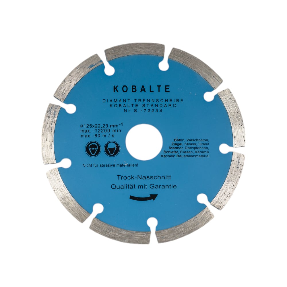 Изображение товара Диск алмазный сегментный по бетону камню 125x22.2мм Kobalt Best for Concrete