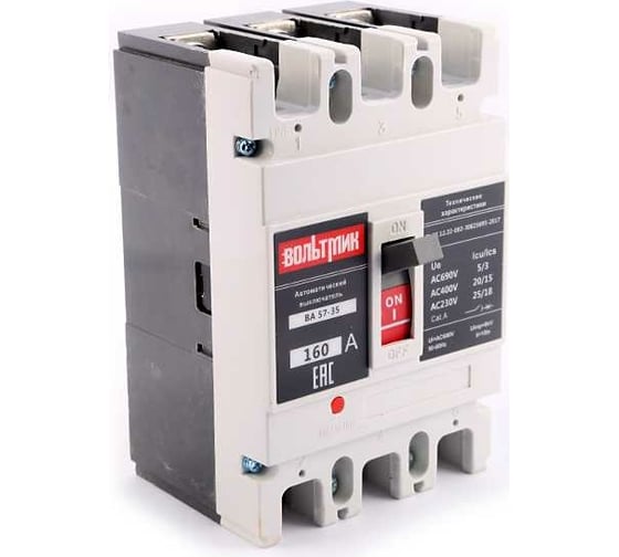 Изображение товара Автоматический выключатель ВТМ (S) ВА 57-35 340010 160А 1600 ВТМ00021093