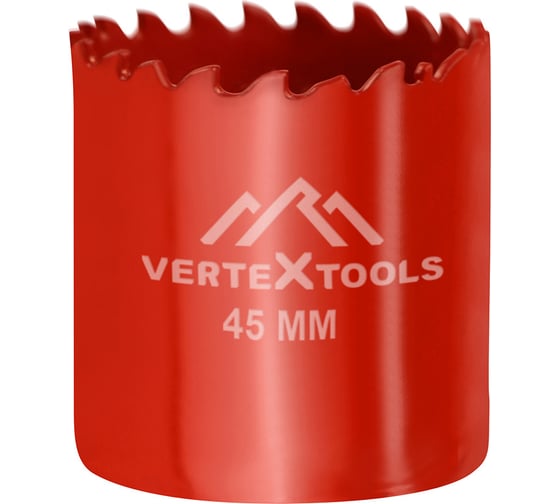 Изображение товара Коронка биметаллическая по металлу 45 мм vertextools 2525-45