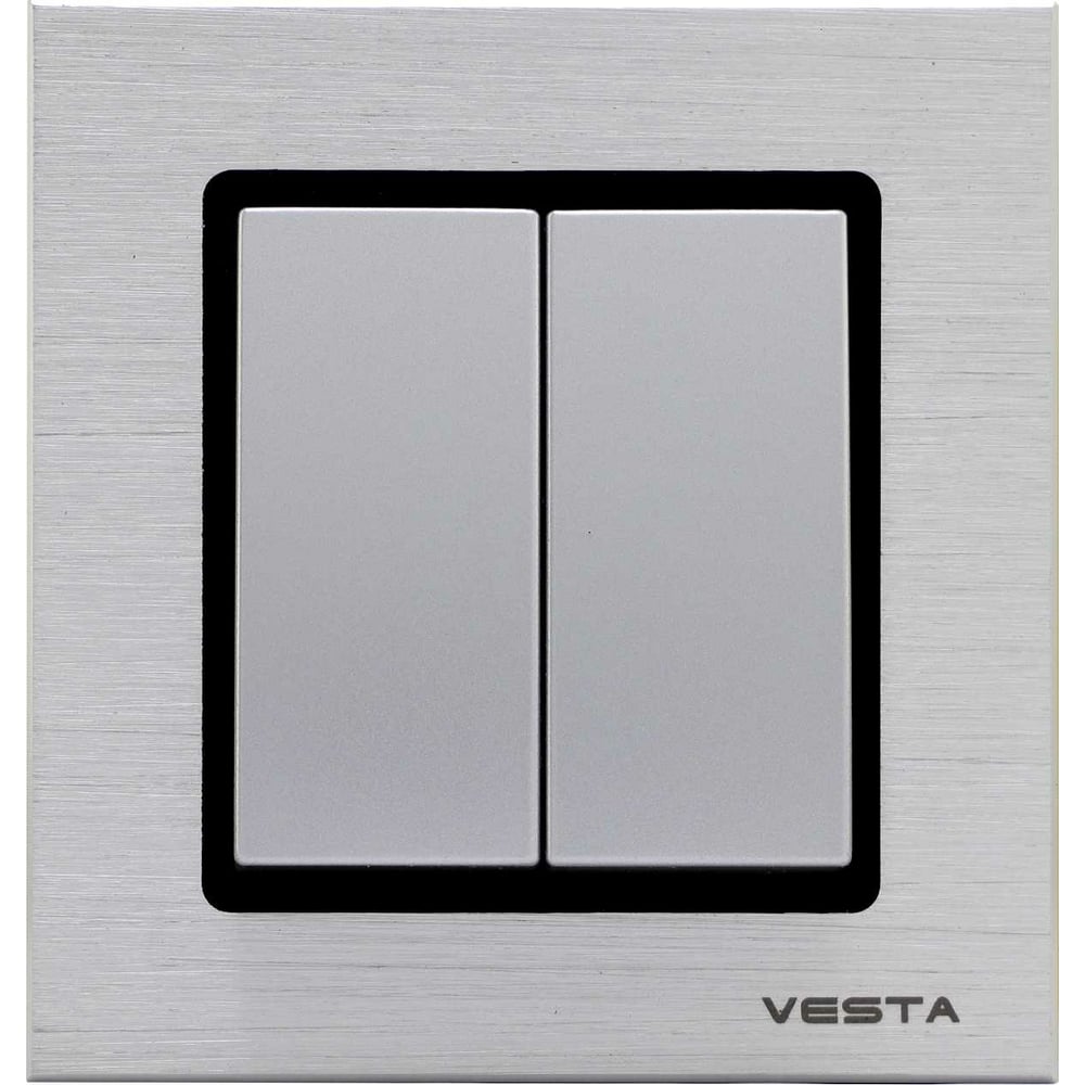 фото Двухклавишный выключатель vesta electric