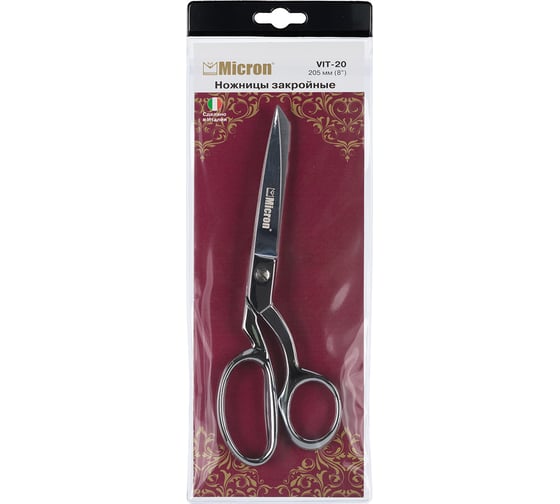 Изображение товара Ножницы Micron VIT-20 закройные, в чехле, 205 мм 577844