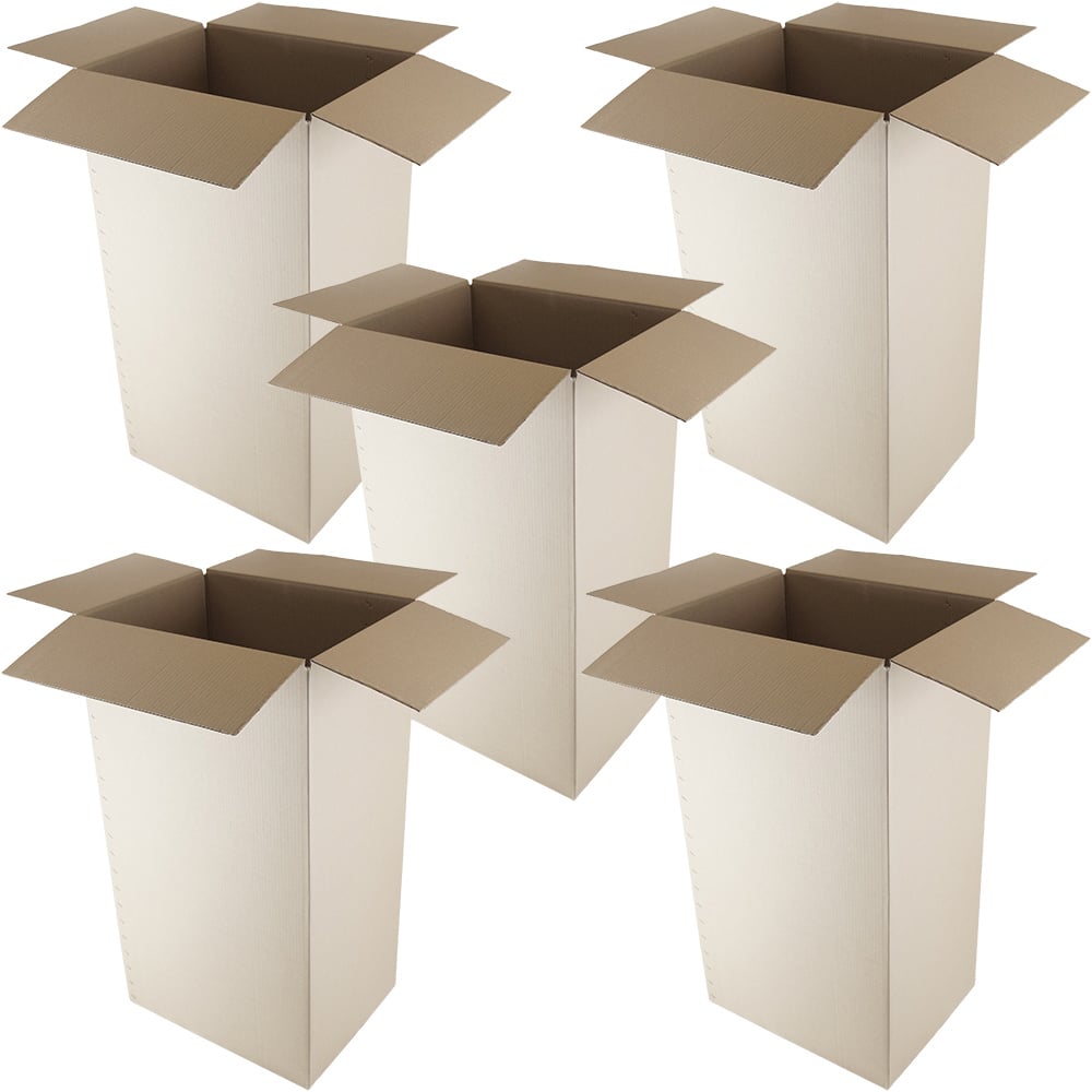 фото Гофрокартонная четырехклапанная большая коробка для маркетплейсов ццц.стулья.сайт