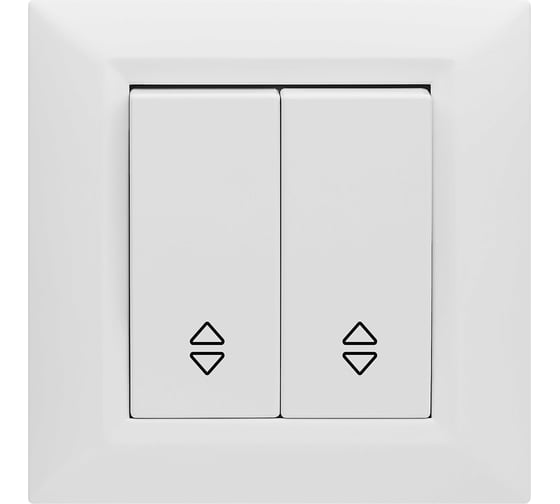 Изображение товара Выключатель Metronex Electric Roma двуклавишный реверсивный FVK010103BEL