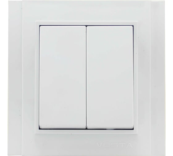 Изображение товара Выключатель Metronex Electric Verona двухклавишный FVK020201BEL