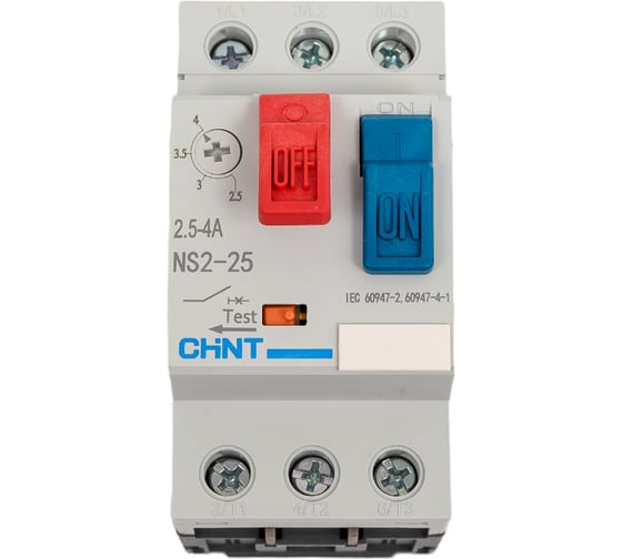 Изображение товара Пускатель CHINT NS2-25 2.5-4А (R) 495079