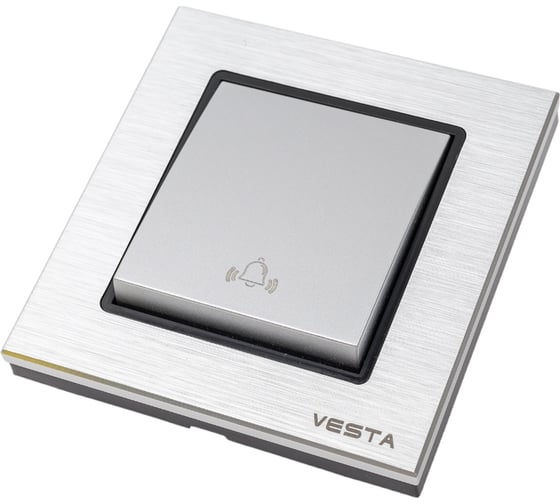 Изображение товара Выключатель звонка Metronex Electric Exclusive Silver Metallic FVK050308SER