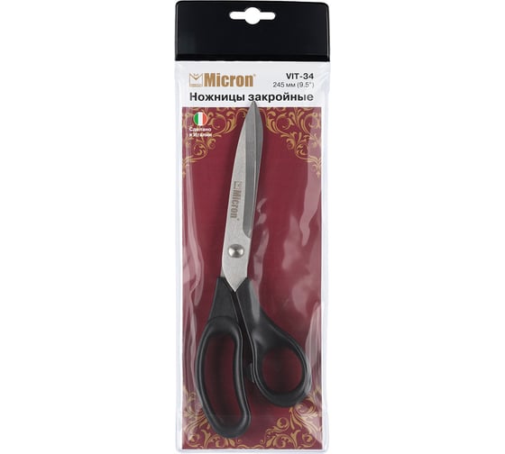 Изображение товара Ножницы Micron VIT-34 закройные, в чехле, 245 мм 579424