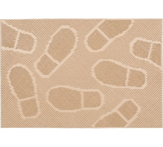 Изображение товара Резиновый коврик Sunstep Следы 40x60 см, серый 31-051