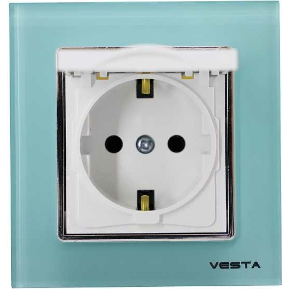 Двойная розетка Vesta Electric Exclusive. Розетка Vesta. Розетка голубая. Vesta electric