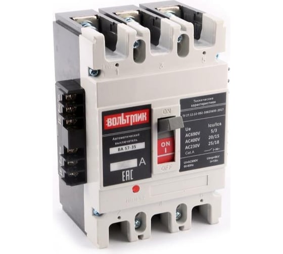 Изображение товара Автоматический выключатель ВТМ (S) ВА 57-35 341210 125А 1250 (НР-220AC) ВТМ00032640