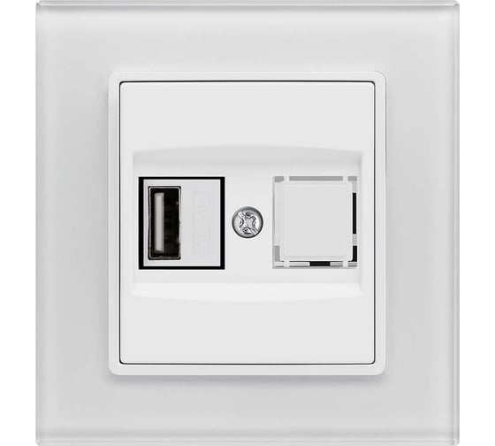 Изображение товара Розетка Metronex Electric Exclusive White USB FRZ00050501BEL