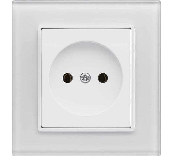 Изображение товара Розетка Metronex Electric Exclusive White одинарная без заземления FRZ00040002BEL
