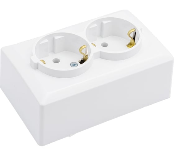 Изображение товара Розетка Metronex Electric Mega двойная с заземлением F00050203BEL