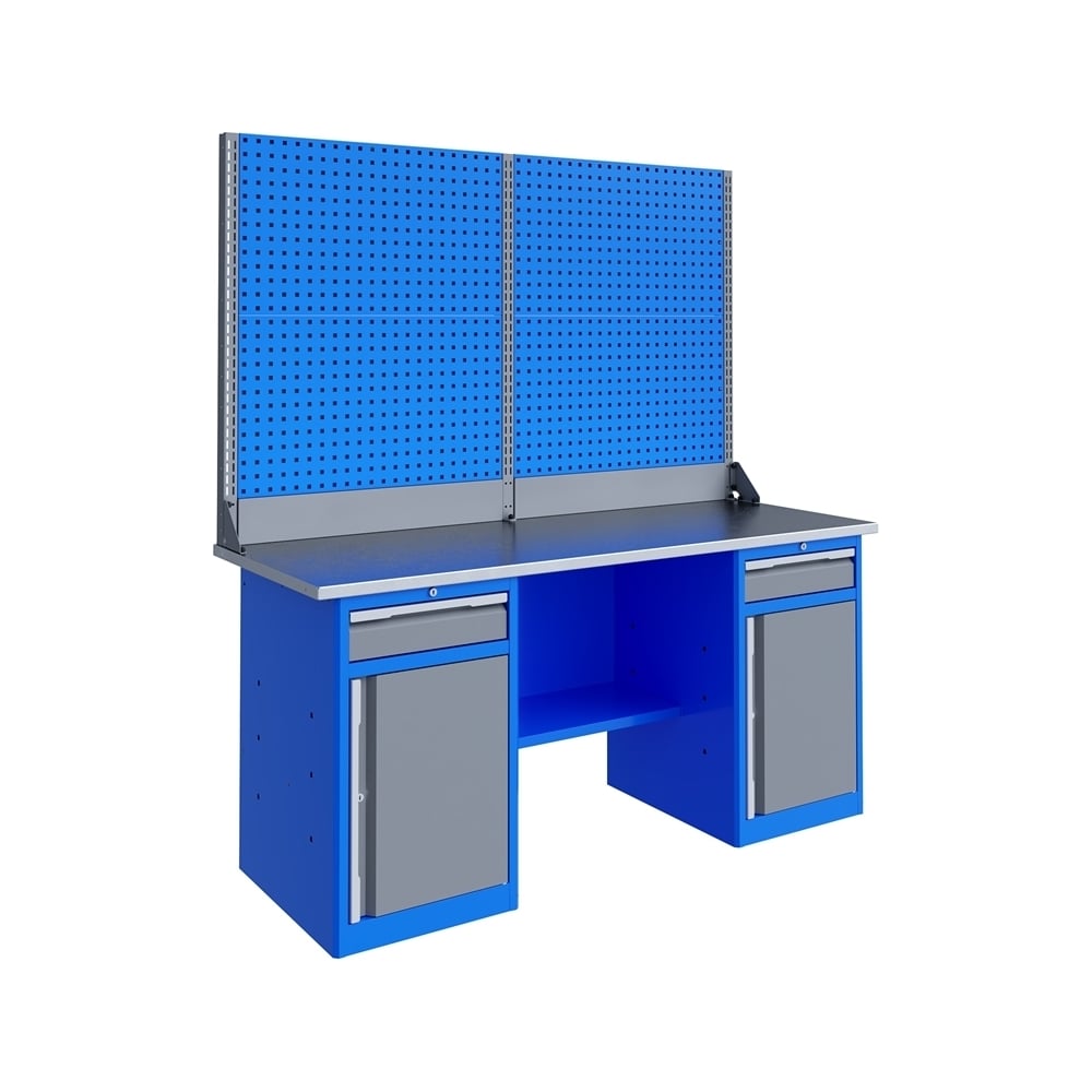 Изображение товара Верстак Верстакофф TNC 181.88.2-2 с двумя тумбами, 1796x696 мм, 24 мм фанерная столешница