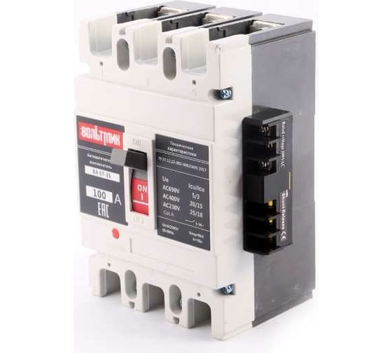 Изображение товара Автоматический выключатель ВТМ (S) ВА 57-35 344610 100А 1000 ВТМ00030646