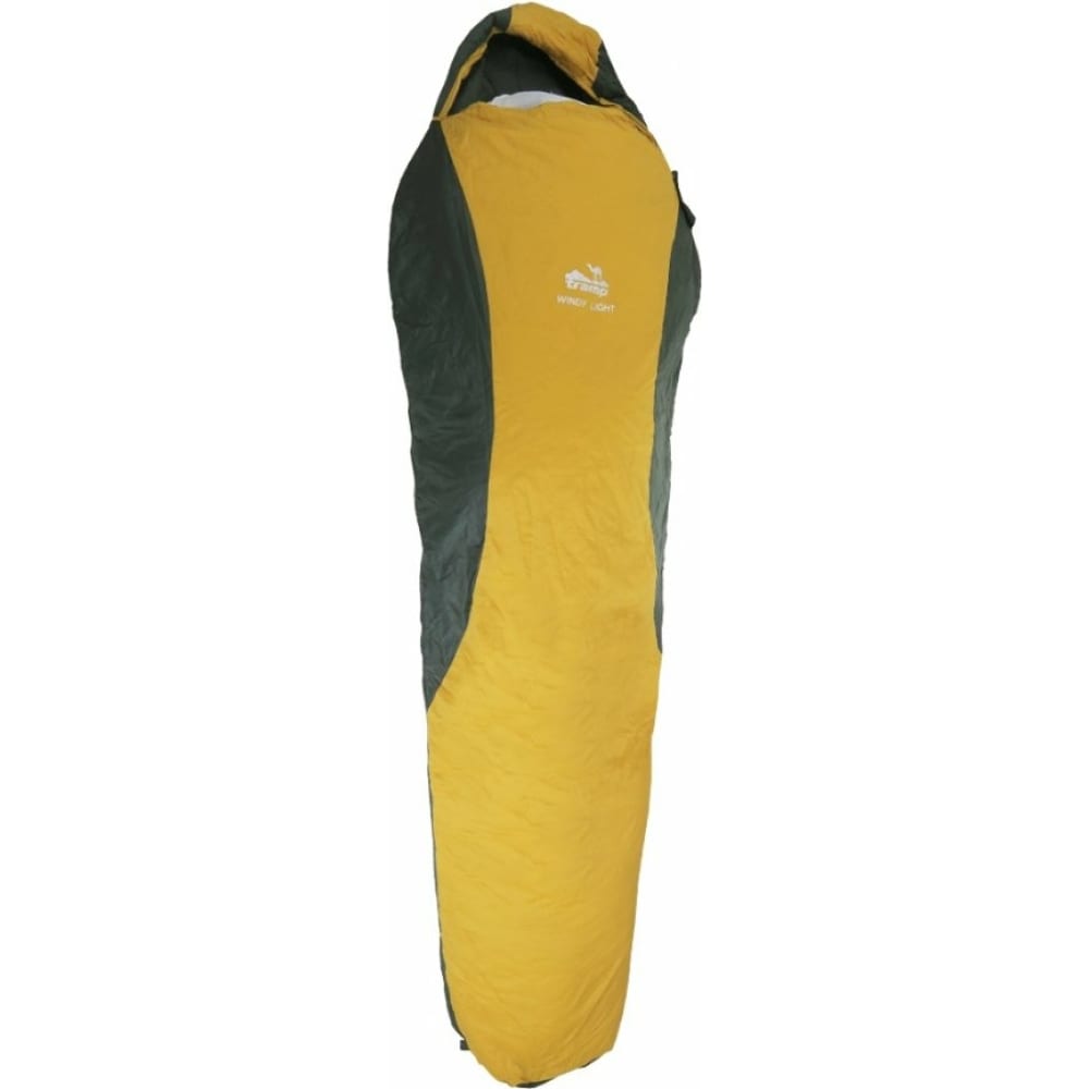 Правый спальный мешок Tramp, размер 2200х800/550, цвет желтый/черный