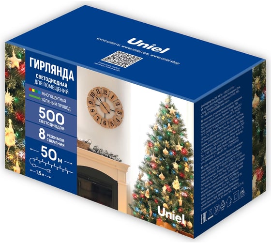 Изображение товара Светодиодная гирлянда ULD-S5000-500/DGA MULTI IP20 Uniel UL-00009929