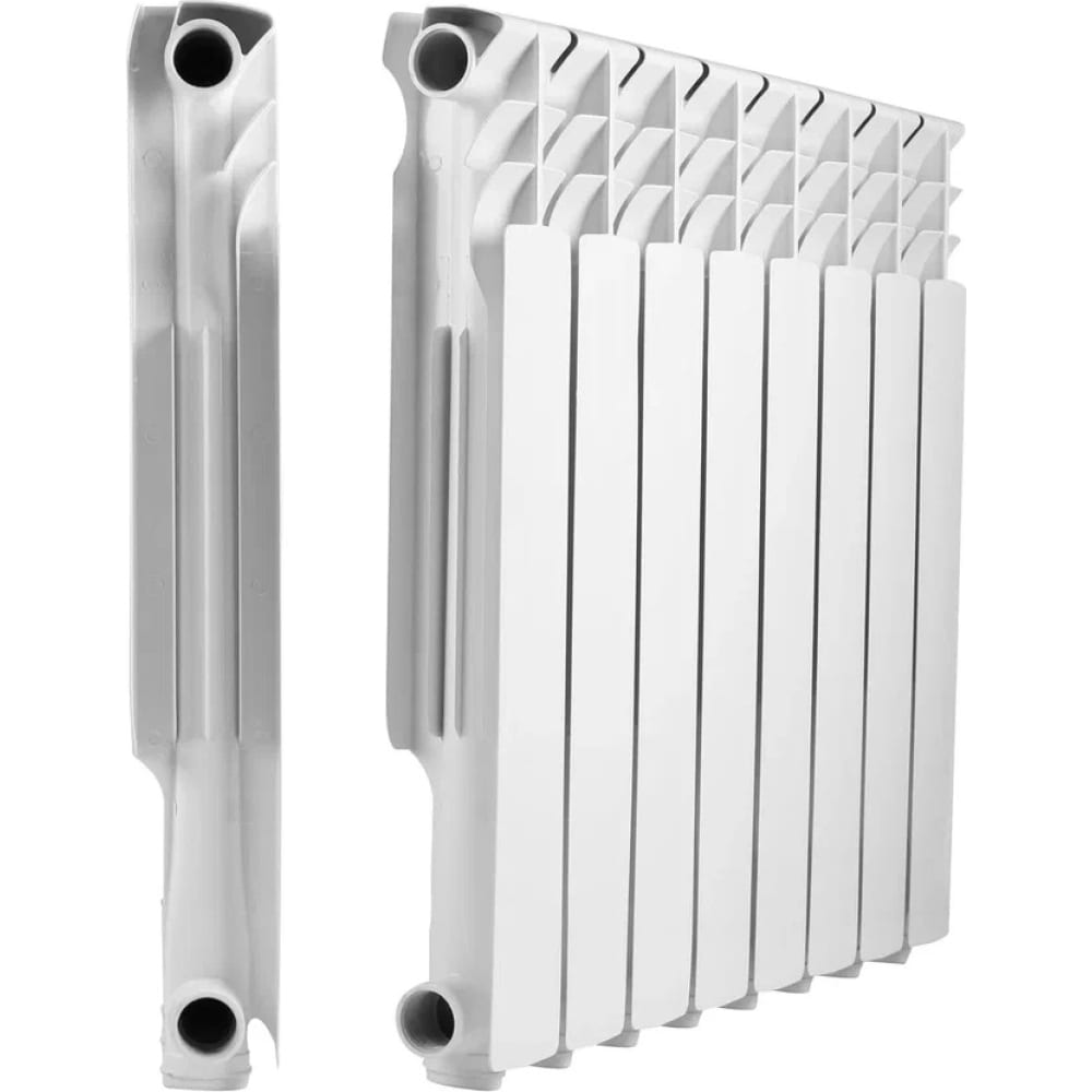 Алюминиевый радиатор МЕТАЛЛСЕРВИС, цвет белый 1223446 THERMA Q2 500/80 - фото 1