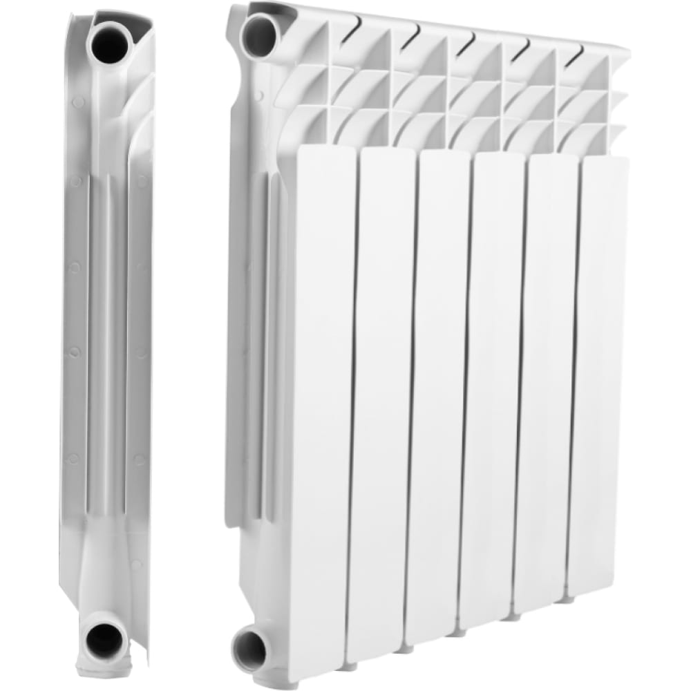 Алюминиевый радиатор МЕТАЛЛСЕРВИС, цвет белый 1223439 THERMA Q3 500/80 - фото 1