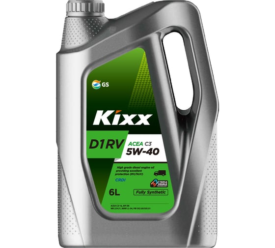 Изображение товара Синтетическое моторное масло KIXX D1 RV 5W-40 C3 6л L2013360E1