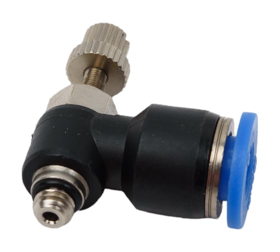 Изображение товара Фитинг-дроссель (пневмодроссель) угловой с наружной резьбой M5x0.8 мм SHPI SC 06-M5