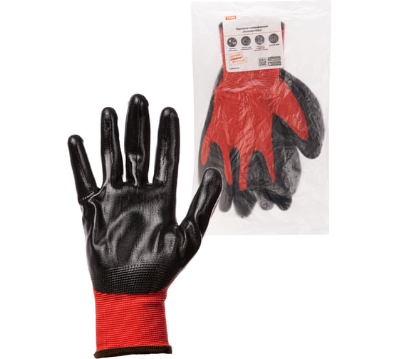 Изображение товара Полиэфирные перчатки TDM ELECTRIC Контакт-Ойл, маслобензостойкое покрытие, 1 пара SQ1016-0316