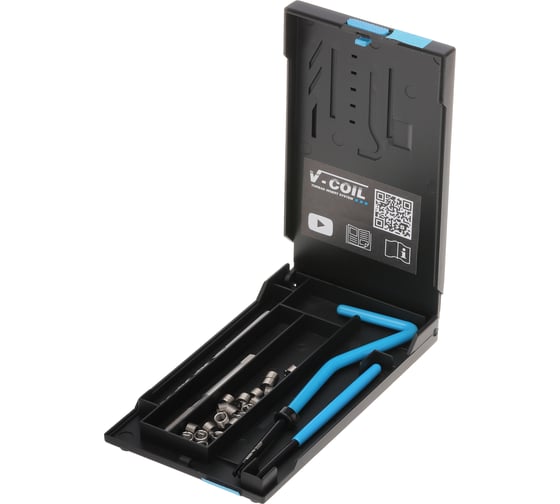 Изображение товара Набор для восстановления резьбы VOLKEL М4,0x0,7 24 предметов V-Coil V04007