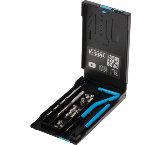 Изображение товара Набор для восстановления резьбы VOLKEL М6,0x1,0 24 предметов V-Coil V04010