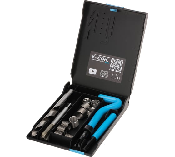 Изображение товара Набор для восстановления резьбы VOLKEL М12x1,25 14 предметов V-Coil V04023
