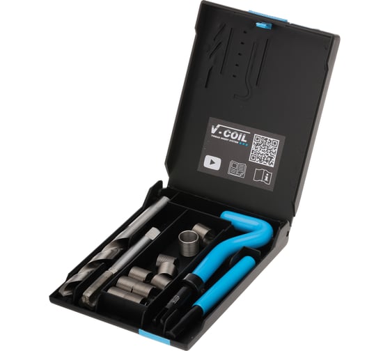 Изображение товара Набор для восстановления резьбы VOLKEL М12x1,0 14 предметов V-Coil V04024