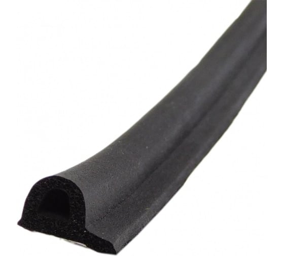 Изображение товара Уплотнитель Home с/к, Р-профиль, 9x5 мм, черный, 100 п.м P955BL100
