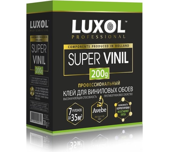 Изображение товара Обойный клей LUXOL SUPER VINIL профессиональный, 200 г LUXOL SUPER VINIL (Professional) 200г.