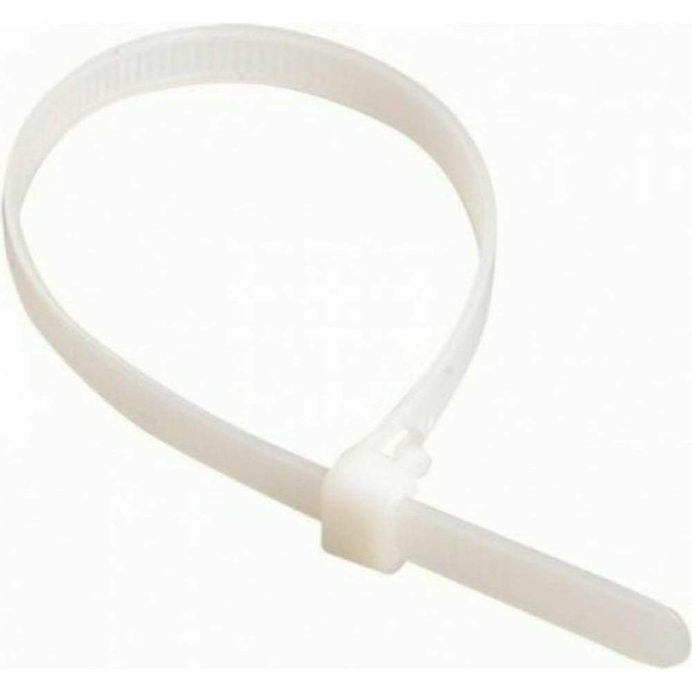 Изображение товара Хомут-стяжка Росдюбель 3x120 натур. 100 шт., высокопрочные пластмассовые стяжки