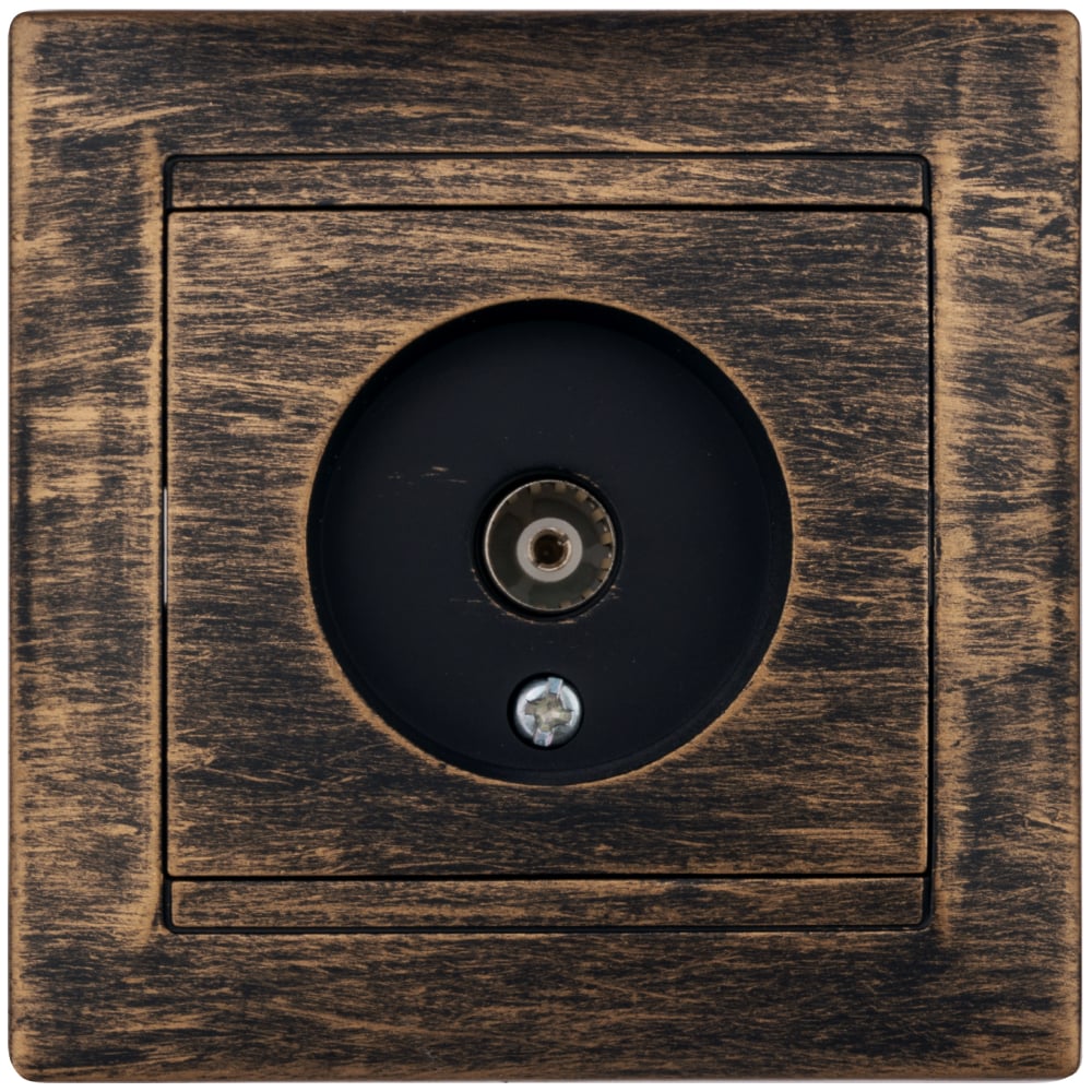 Изображение товара Телевизионная розетка TDM ELECTRIC серия Лама бронза для скрытого монтажа