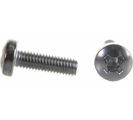 Изображение товара Винт с полукруглой головкой ВИРТУОЗ крестообразный шлиц, 4x10 мм, DIN 7985, нержавеющая сталь А2, 8  шт. 37484