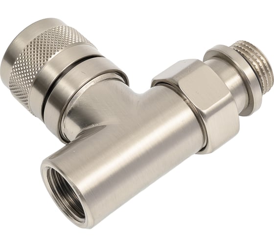 Изображение товара Вентиль на подачу SR Rubinetterie Tondera прямой 1/2", ручная регулировка, никель матовый 0612-1500NS00