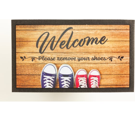 Изображение товара Придверный коврик Euroflock Format Print, Снимайте обувь 40x68 см 7674