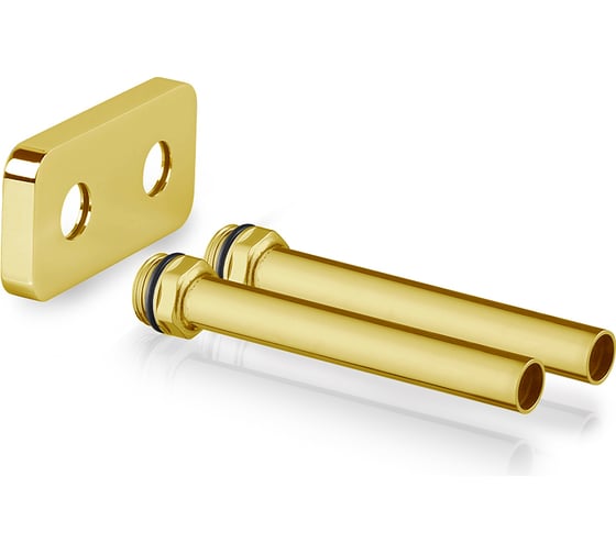 Изображение товара Комплект декоративных трубок SR Rubinetterie с резьбой 50 мм., 15x1/2х L150, цвет золото A494-1500DE15