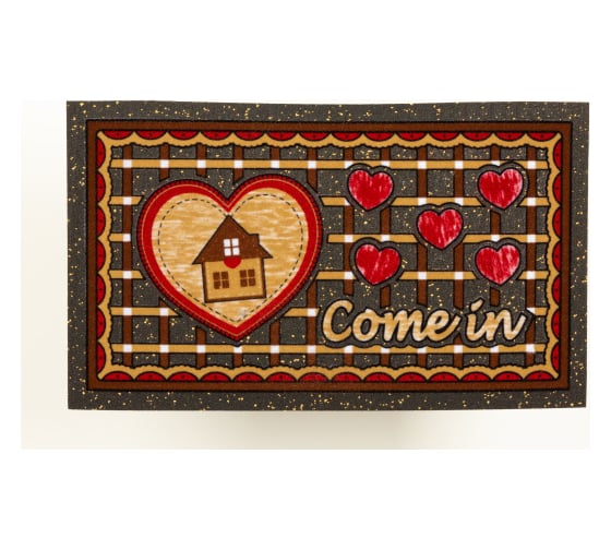 Изображение товара Придверный коврик Euroflock Format Kolor, С любовью 40x68 см 7200