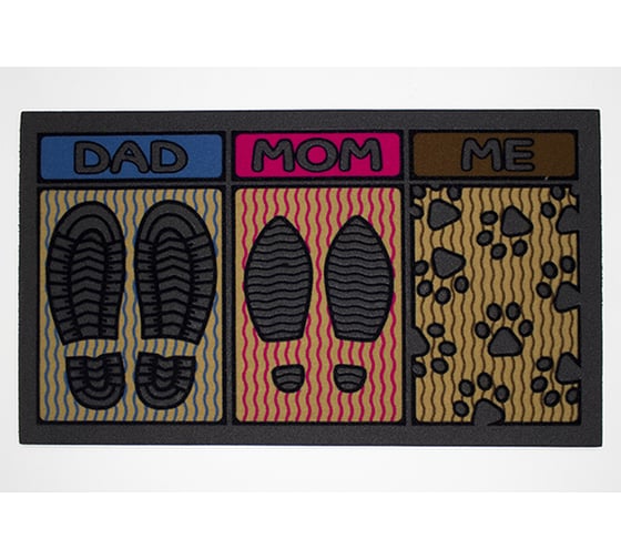 Изображение товара Придверный коврик Euroflock Format Classic, Семья 40x68 см 4961