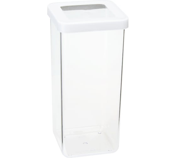 Изображение товара Емкость для сыпучих продуктов IDEA СТЕП 1.4 л, 10х10х21 см М 1293