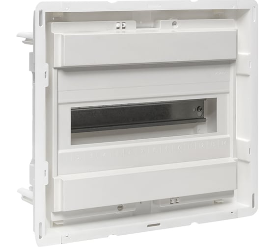 Изображение товара Основание силового щита EKF "Nova" (с DIN-рейками) 12 модулей IP40 PROxima nv-pbase-12