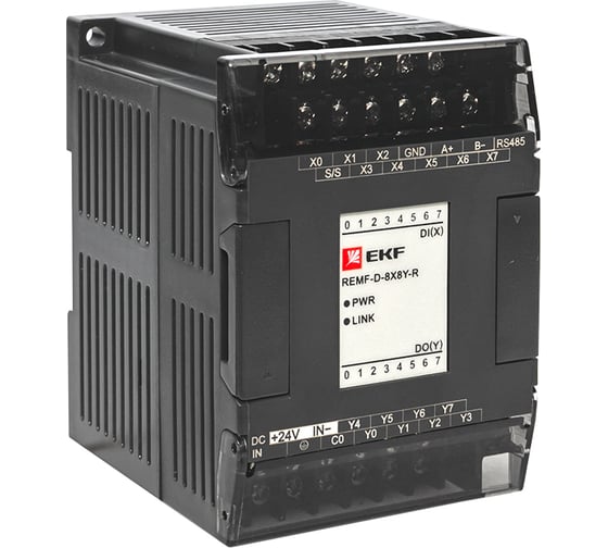 Изображение товара Модуль EKF дискретного в/в REMF 8/8 PRO-Logic REMF-D-8X8Y-R